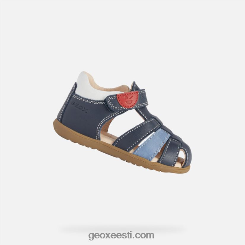 sandal macchia beebiJ4Z02T1582 Geox mereväe/valge