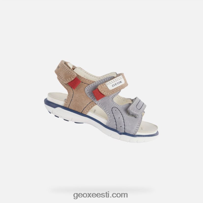 sandaalid delhi väikelapsJ4Z02T1629 Geox hall/beež