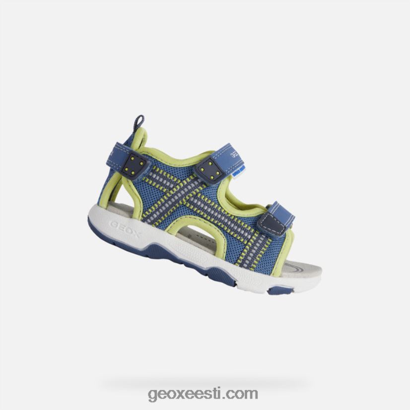 sandal multy väikelapsJ4Z02T1495 Geox helesinine/laim