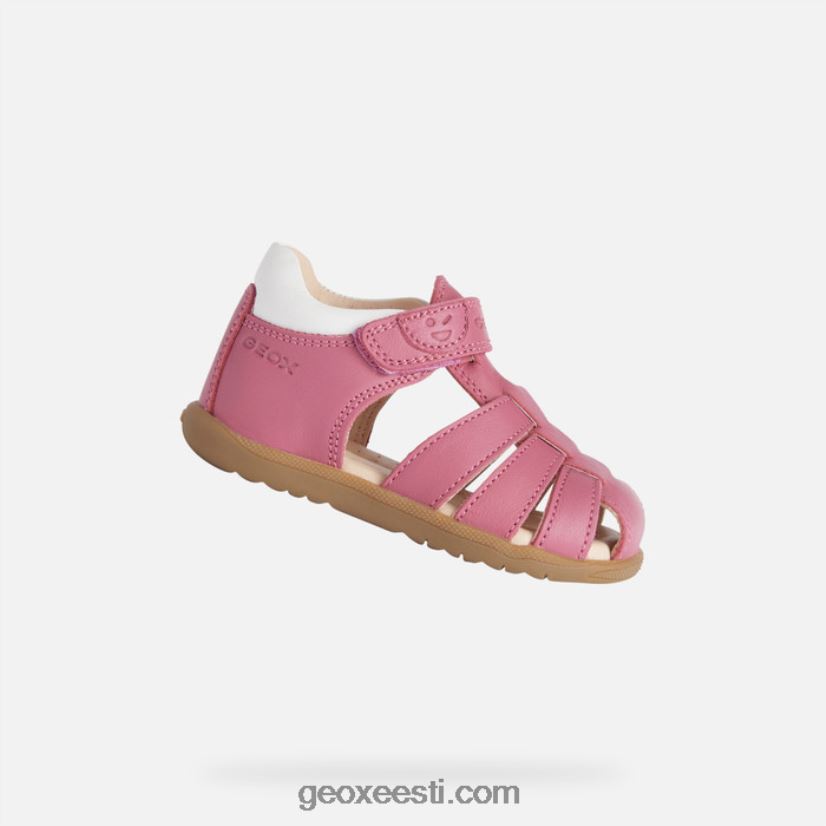 sandal macchia beebiJ4Z02T1625 Geox fuksia/valge