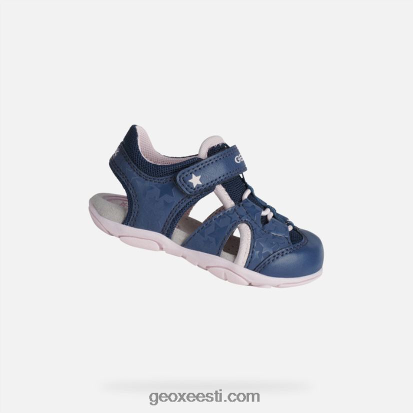 sandaal agasim väikelapsJ4Z02T1514 Geox See on tumesinine/roosa