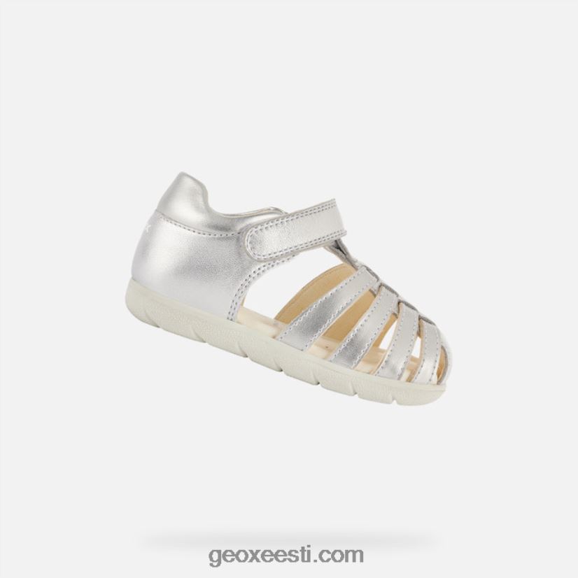 sandaal alul väikelapsJ4Z02T2036 Geox hõbedane