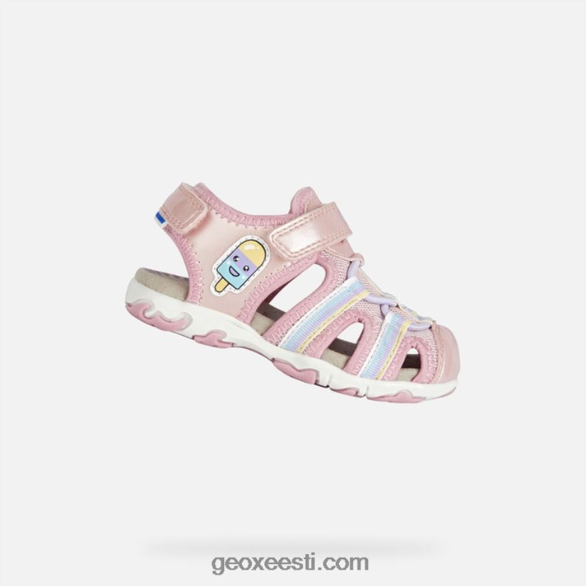 sandaalflaffee väikelapsJ4Z02T1441 Geox heleroosa