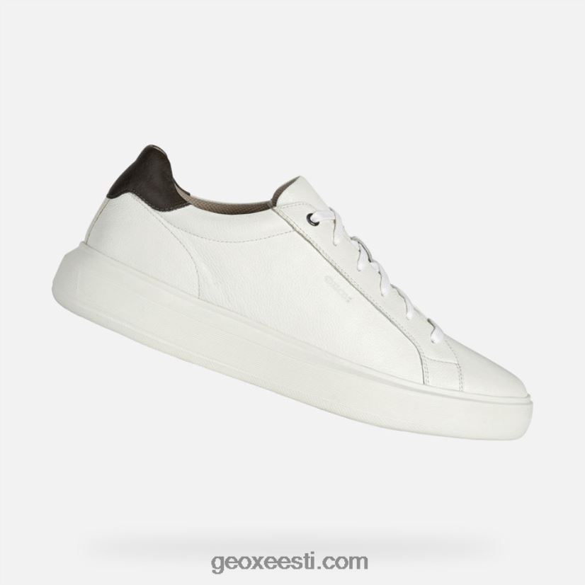 deiven mehed J4Z02T816 Geox valge/tumepruun