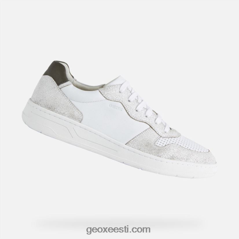 magnete mehed J4Z02T784 Geox valge/hele oliivroheline