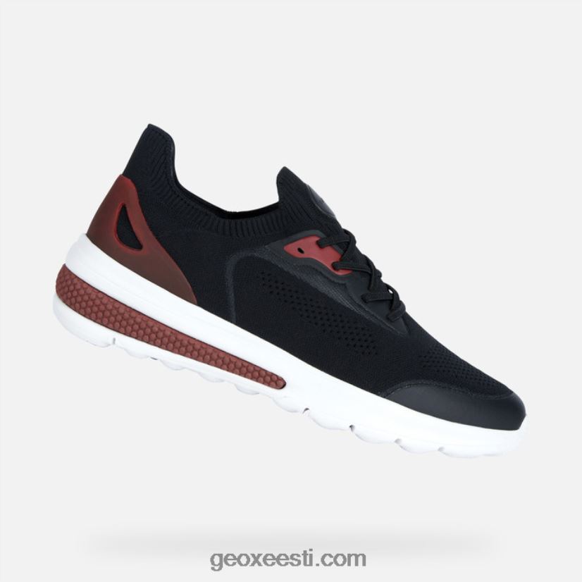 spherica actif mehed J4Z02T1772 Geox must/punane