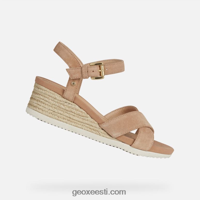 ischia corda naised J4Z02T166 Geox tume nahk