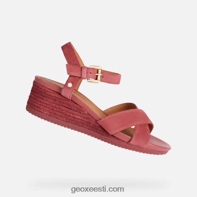 ischia corda naised J4Z02T1679 Geox tume fuksia