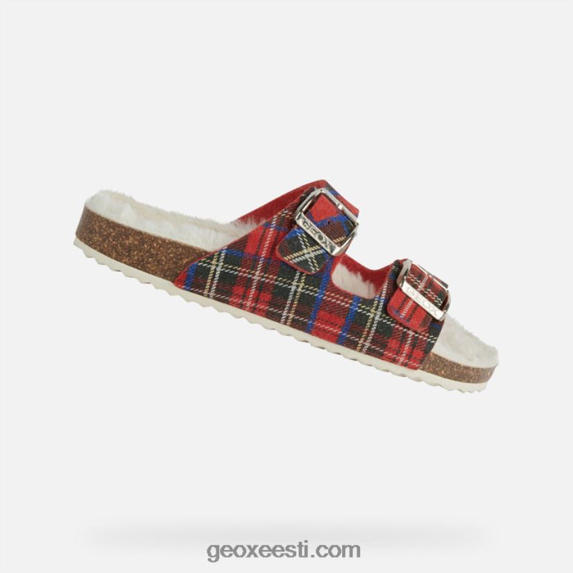 brionia naised J4Z02T61 Geox tumepunane/punane