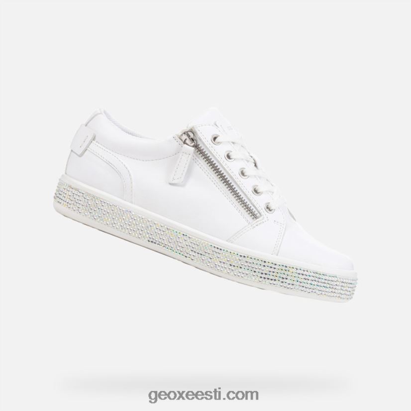 leelu naised J4Z02T392 Geox valge