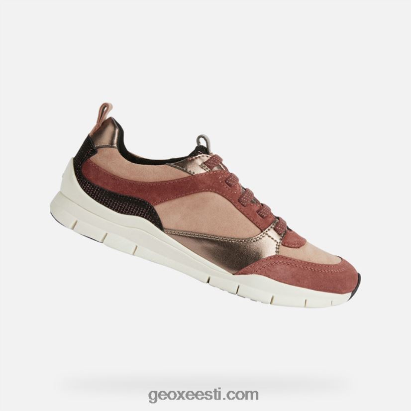 sukie naised J4Z02T295 Geox mahagon/tume roos