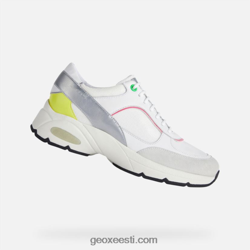 tund naised J4Z02T413 Geox valge/fluo fuksia