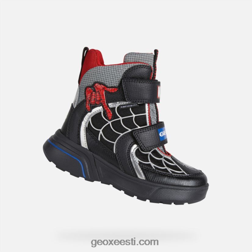 sveggen abx juunior poisid J4Z02T1015 Geox must/punane