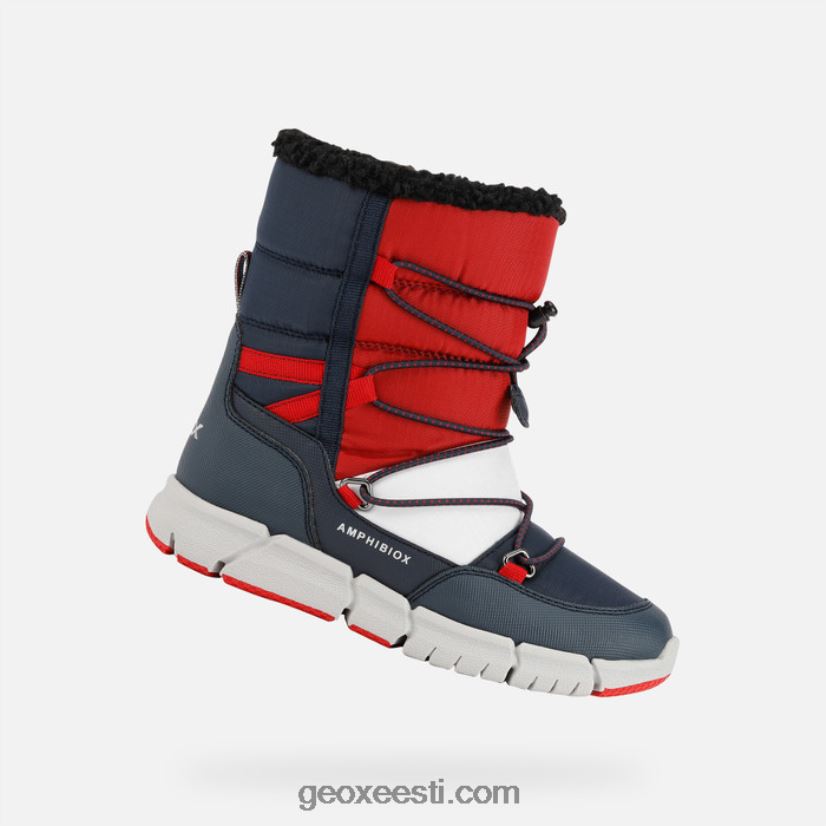 flexyper abx poisid J4Z02T1362 Geox mereväe/punane