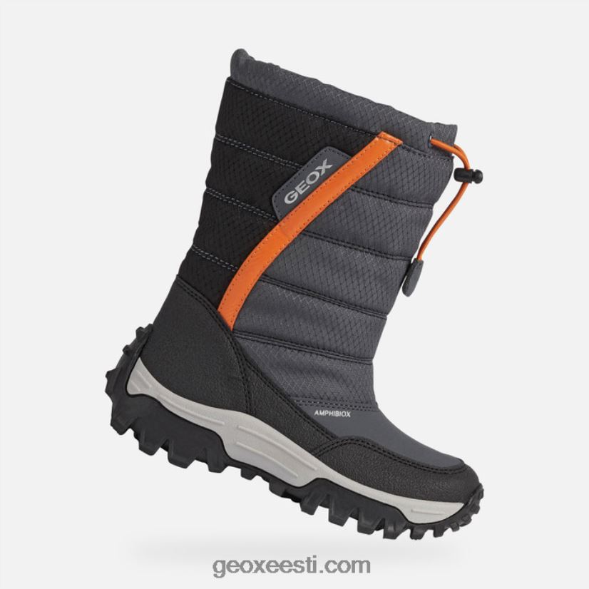 himalaya abx juunior poisid J4Z02T1161 Geox tumehall/oranž