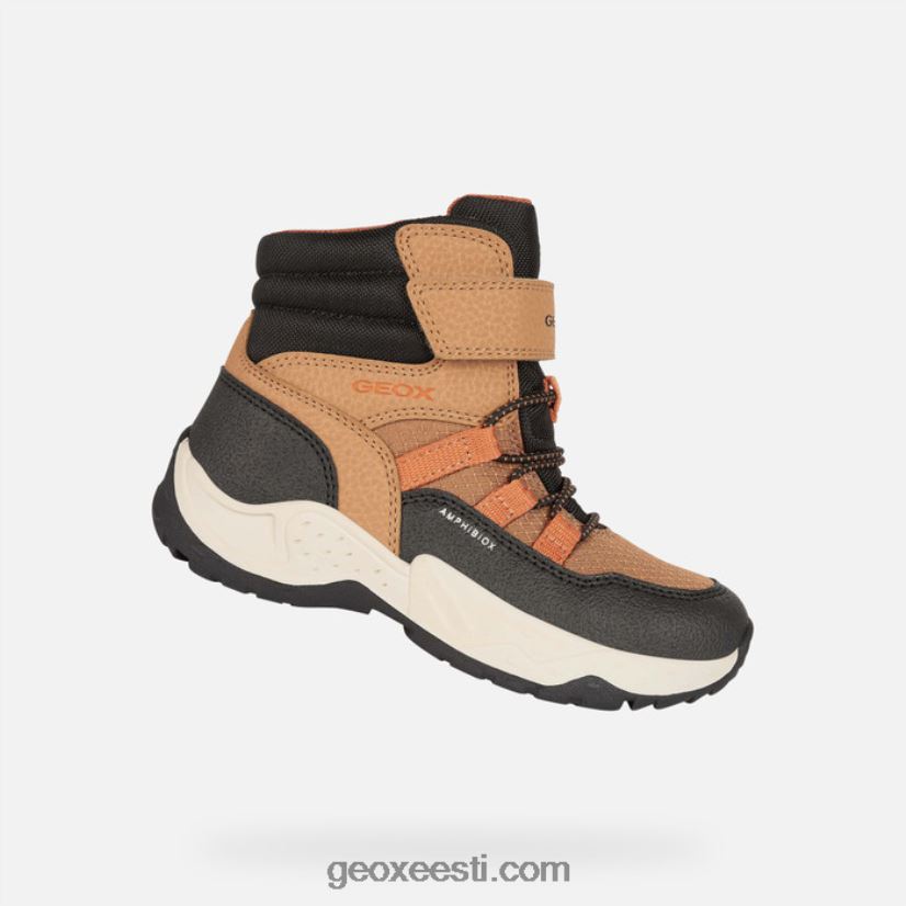 sentiero abx poisid J4Z02T1340 Geox helepruun/oranž