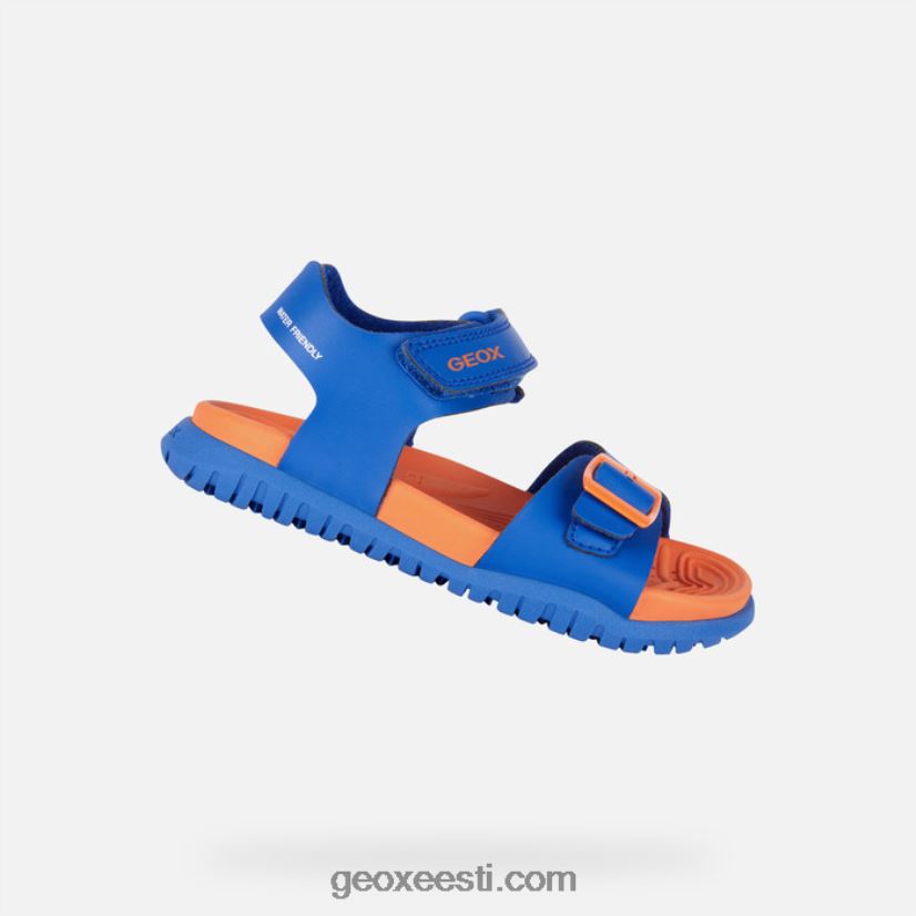 sandaal fusbetto juunior poisid J4Z02T1053 Geox kuninglik/oranž