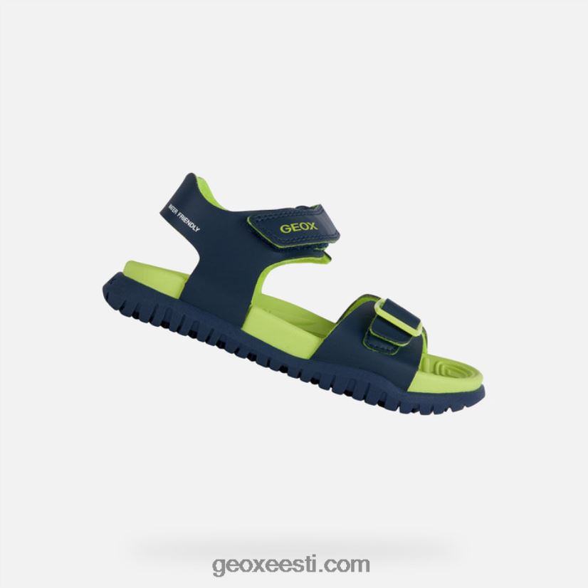sandaal fusbetto juunior poisid J4Z02T1054 Geox merevägi/laim