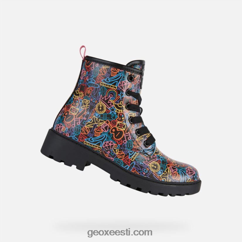 juhtumisi tüdrukud J4Z02T1200 Geox must/mitmevärviline