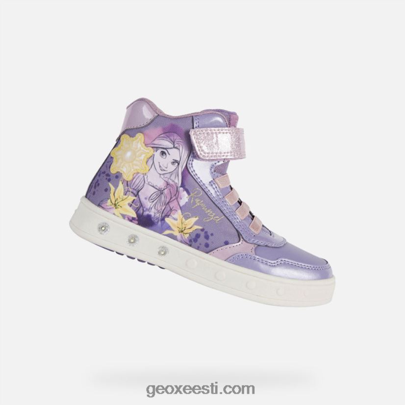 siluett tüdrukud J4Z02T1173 Geox lilla/kollane