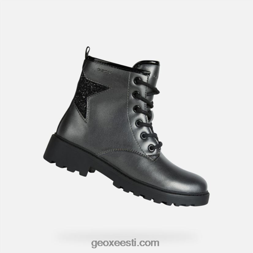 juhtumisi tüdrukud J4Z02T1214 Geox tumehall/must