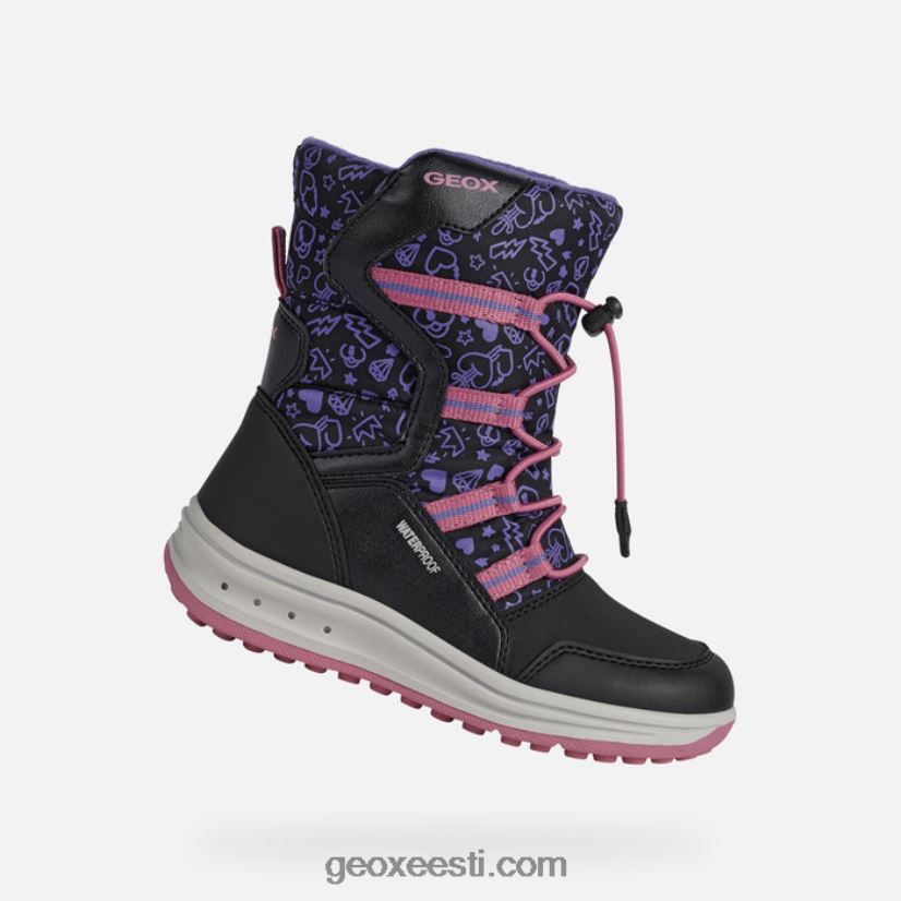 roby tüdrukud J4Z02T1254 Geox must/fuksia