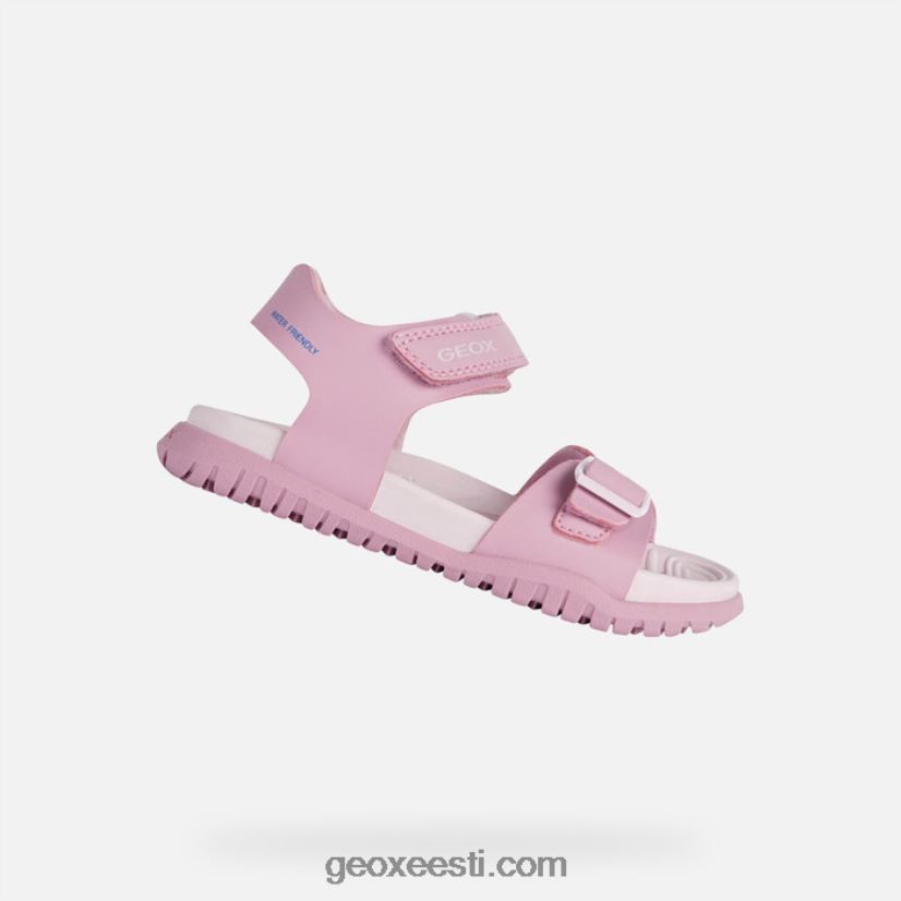 sandaal fusbetto juunior tüdrukud J4Z02T991 Geox tumeroosa/helelilla