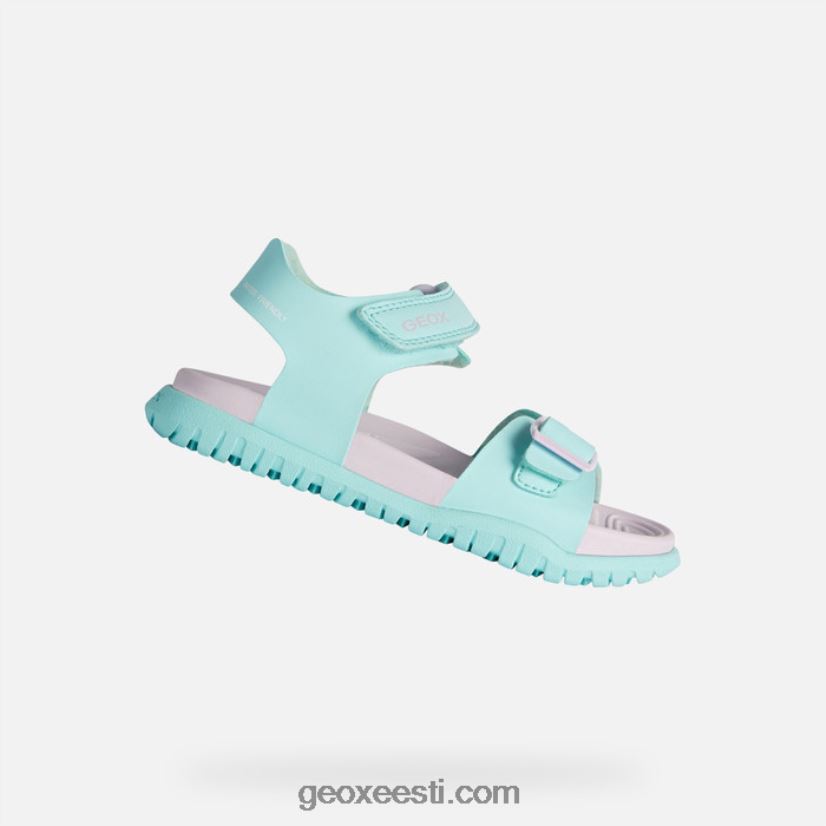 sandaal fusbetto juunior tüdrukud J4Z02T992 Geox mereroheline/lilla