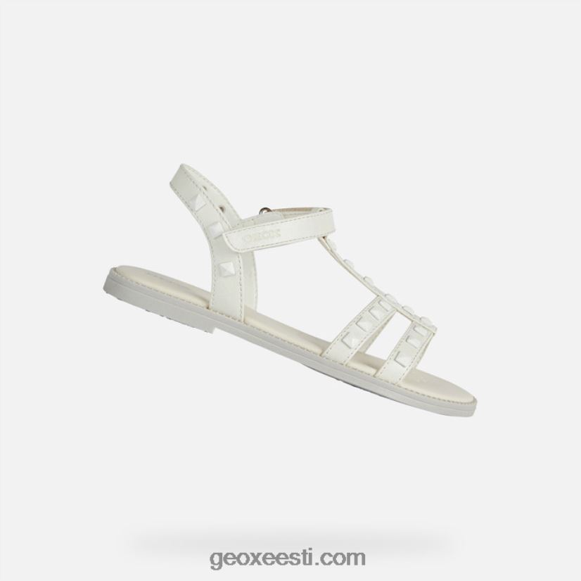 sandaal karly tüdrukud J4Z02T1901 Geox valge