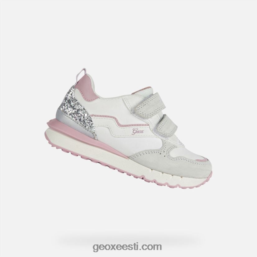 kiired tüdrukud J4Z02T1908 Geox valkjas/roosa