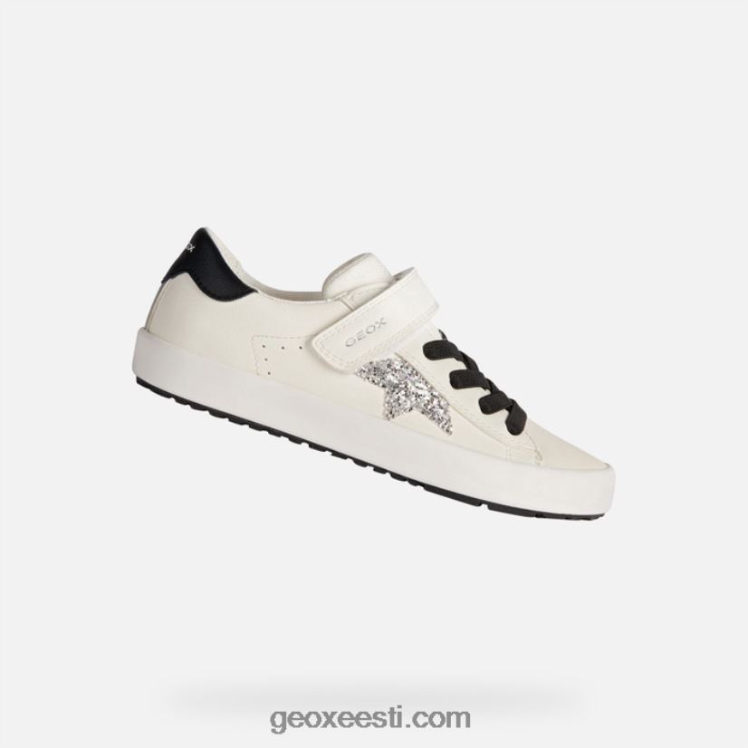 kilwi tüdrukud J4Z02T1862 Geox valge must