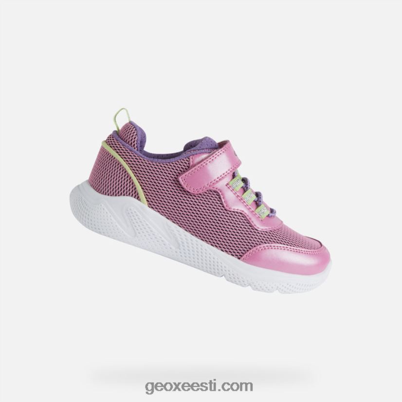 sprintye juunior tüdrukud J4Z02T1137 Geox fuksia/laim
