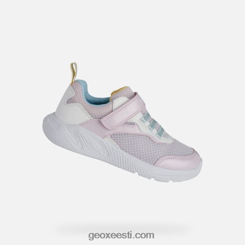 sprintye tüdrukud J4Z02T1123 Geox roosa/valge