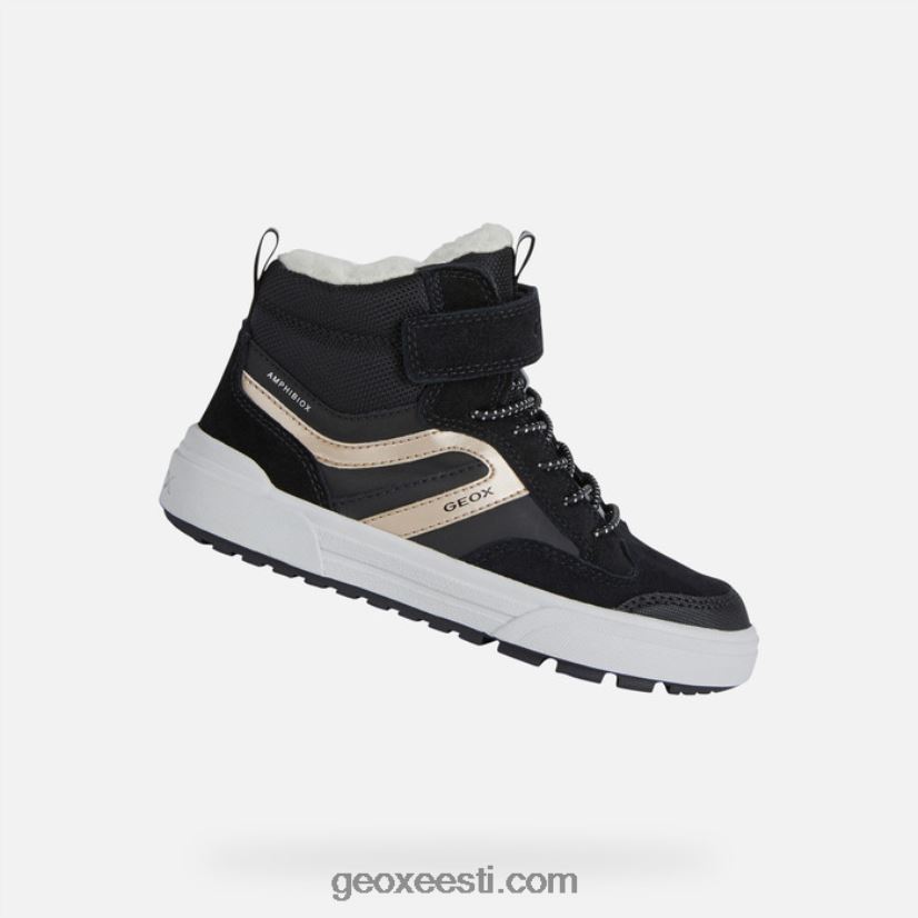 weemble abx juunior tüdrukud J4Z02T1066 Geox must/plaatina