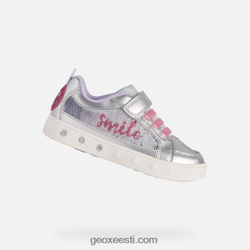 siluett tüdrukud J4Z02T1220 Geox hõbe/fuksia