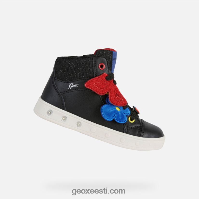 siluett tüdrukud J4Z02T1935 Geox must/mitmevärviline